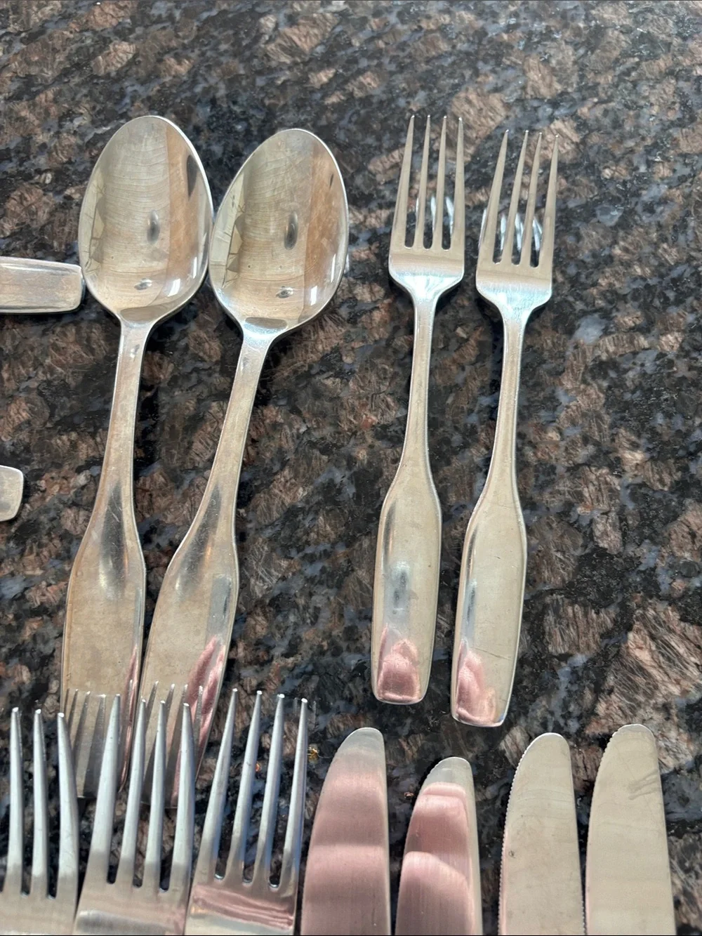 Hampton Silversmiths Stainless Steel China Flatware Set Incomplete Silverware